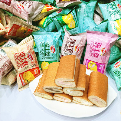 达利园瑞士卷 多口味混装，打造早餐与休闲美食新体验